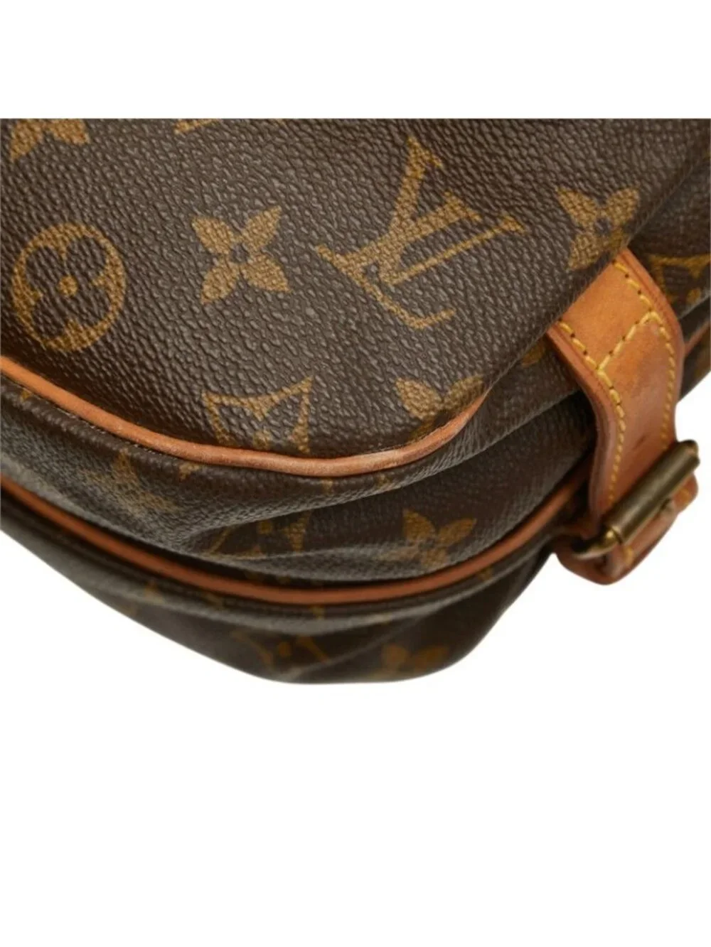 Louis Vuitton Monogram Saumur 30 Crossbody Shoulder Bag Brown Leather